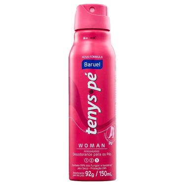 Imagem de Desodorante Para Os Pés Baruel Tenys Pé Woman Jato Seco 150ml Desodorante para Pés Tenys Pé Baruel Jato Seco Woman 150ml