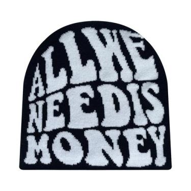Imagem de Gorro Unissex De Lã Acrílica Tricotado Com Padrão Jacquard Quente Para