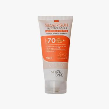 Imagem de Protetor Solar Facial c/ cor SilverSun FPS70 Antioleos 50ml - SIlver C