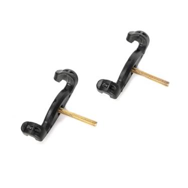 Imagem de Ruimou 2 peças de reposição para descanso de ombro para violino, pés longos, para violino tamanho 4/4 e 3/4, preto