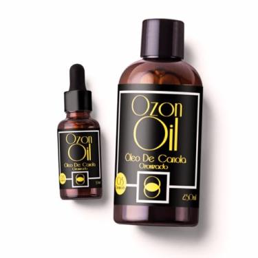 Imagem de Óleo de Canola Ozonizado 100% Puro 250ml + 30ml Concentrado Frasco Âmbar