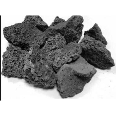 Imagem de Pedra Vulcânica Preta Para Lareira a Gás e Álcool 2 kg - Requinte Pisc