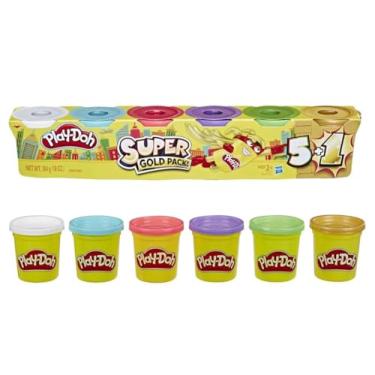 Imagem de Play-Doh Super Gold - Conjunto com 6 massas de modelar