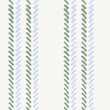 Imagem de Danmyho Papel de parede autoadesivo com linhas azuis verdes em espinha de peixe papel de parede moderno listrado geométrico papel de contato removível para banheiro sala de estar decoração de parede