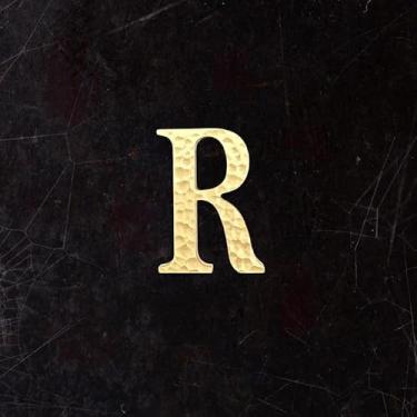 Imagem de BWRMHME Letras e números autoadesivos de latão sólido com textura de estria maleolar – Alfabeto de metal de 4,5 cm de ouro antigo para porta, parede, placa de sinalização de caixa de correio, rua e