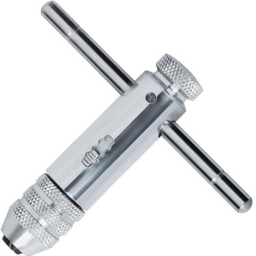 Imagem de Vira Macho Tipo T com Catraca Cromado M3-M8 - 769059 - MTX