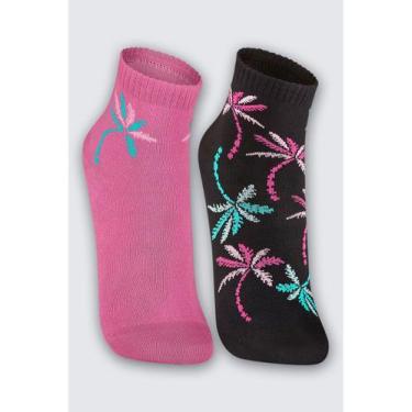 Imagem de Kit/2 Meia Cano Médio Lupo 04570-088 Feminina Sortida Algodão T. 34/39