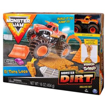 Imagem de Monster jam - pista monster dirt deluxe set - inclui carrinho el toro 