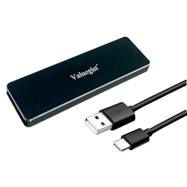 Imagem de Valuegist Gabinete SSD SATA NGFF/M.2, adaptador/leitor externo de alumínio para USB 3.1 (USB-C) para chave B/chave B+M (suporta NGFF M.2 2280/2260/2242/2230)