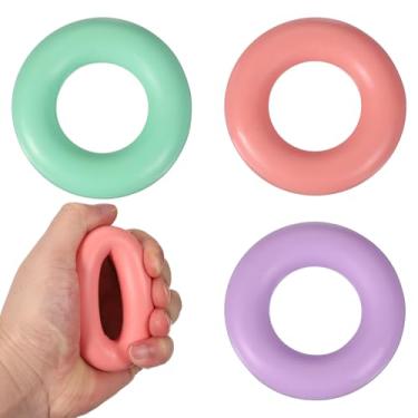 Imagem de YELARXI Anéis de treinamento de força de aderência, fortalecedor de mão portátil, fortalecedor de antebraço de dedo - adequado para (atletas/escalada/fitness), 7 cm, 70, 101 kg, 22,7 kg e cores