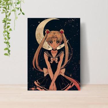 Imagem de Quadro Sailor Moon Anime A4  Placa MDF 003 - Lomi Art