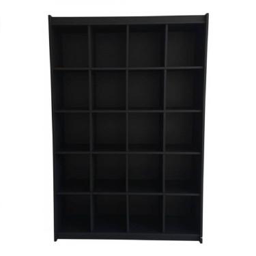Imagem de Estante Colmeia Organizadora Lojas E Comércios 100% Mdf Preto - Suprema Móveis