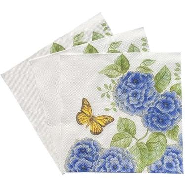 Imagem de Bamsod Guardanapos florais 13x13 100 unidades, guardanapos decorativos para decoupage guardanapos de flores bonitas guardanapos florais de Natal guardanapos chiques gastos guardanapos rosa guardanapos