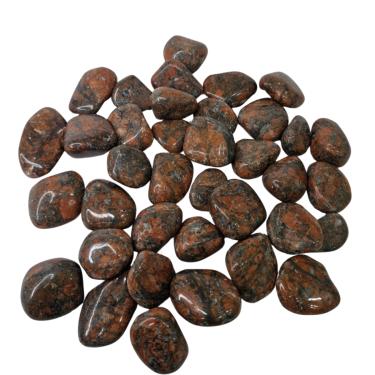 Imagem de Pedra Calcita Laranja 1 a 2 cm Rolada 500g Natural