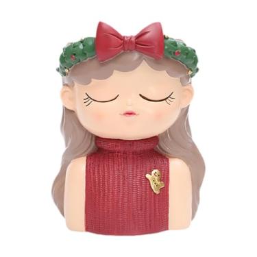 Imagem de MotiveTech Vaso de resina fofo para flores de, presente de inauguração, decoração de casa, vaso de plantas adorável para, anjo, para mesa, jardim, Style D