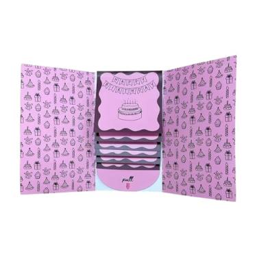 Imagem de CarpNettore Livreto de Vale-presente, Livreto de Capa, Livro Porta-cartão para Usar Na Faculdade, Rosa