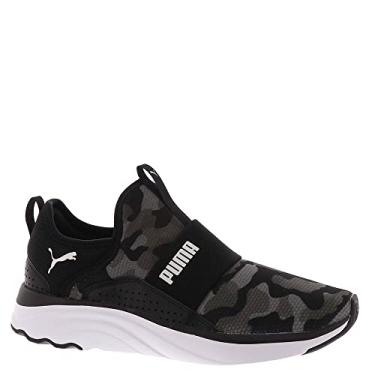 Imagem de Pantofort de damă PUMA Softride Sophia Slip-On Camo AOP 6 B(M) US negru-argintiu