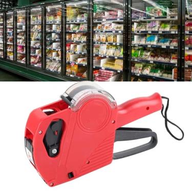 Imagem de Yunir Etiqueta de Preço de Etiquetadora de Rolo Eficiente de 8 Dígitos Com Rolo de Saída Serrilhada Máquina de Preço Manual para Etiquetadora Portátil de Supermercado para Restaurante Doméstico