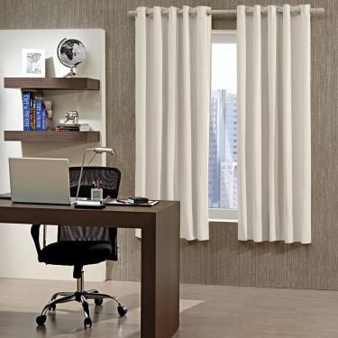 Imagem de Cortina Corta Luz Bella Janela 3,00mx2,50m Face Única com Ilhós Areia