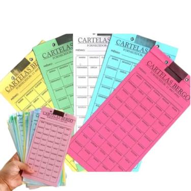 Imagem de Kit 50 Cartelas Rifa C/ 100 Nomes Pacote Ação Sorteio Evento