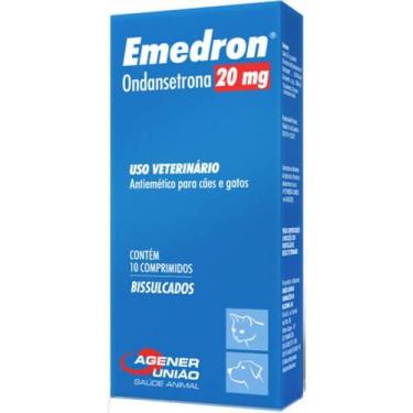 Imagem de Emedron Agener Antiemético para Cães e Gatos 20mg 10 Comprimidos