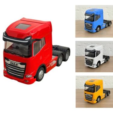 Imagem de Caminhão Miniatura Daf Xg Trucado Luz E Som (VERMELHO)