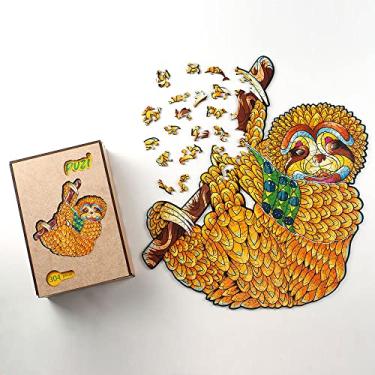 Imagem de Quebra-Cabeça de Madeira Bicho-Preguiça Puzi (100 pçs (P))