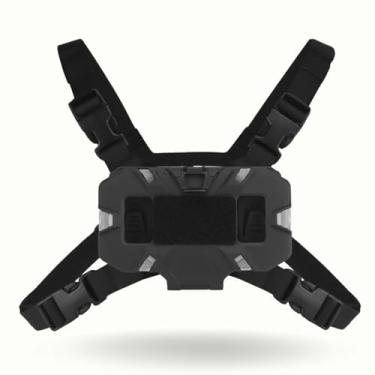 Imagem de Let-Me-Be Airsoft Plate Carrier Vest Wearable Phone Carrier, colete tático ao ar livre Molle suporte de telefone com gancho rápido grande angular pairando suporte de telefone dobrável (conjunto de