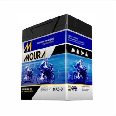 Imagem de Bateria AGM Moto Moura 12V 6Ah MA6-D DAFRA APACHE 150 HONDA BIZ 125 KS