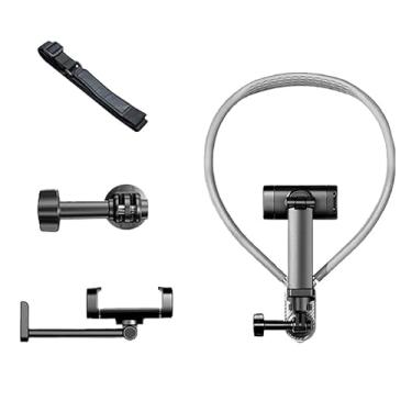 Imagem de Suporte de pescoço para câmera de ação com almofada de ar, suporte POV mãos livres com alça peitoral ajustável, estabilizador de visão em primeira pessoa compatível com GoPro, DJI, Insta360 e a