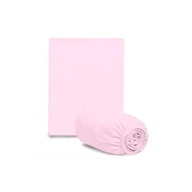 Imagem de Kit 3 Lençóis de Berço Americano, Malha 100% Algodão, Hipoalergênico, com Elástico (Rosa Bebê)