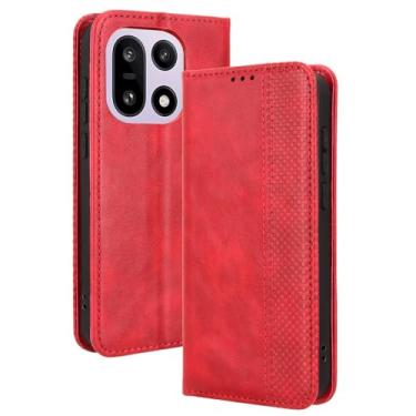 Imagem de Futanwei Capa carteira para OnePlus 15 com suporte para cartão | Capa para celular OnePlus 15 5G [3 compartimentos para cartão de crédito embutidos] [Fecho magnético oculto] Capas carteira de couro PU