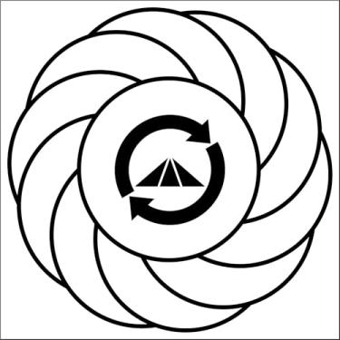 Imagem de Placa Radiestesia Radiônica 17x17 Cm - TURBILHÃO com PROSPERADOR