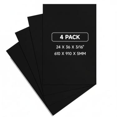Imagem de PEKGRIL Quadro de pôster preto de 61 x 91 cm, pacote com 4, placa central de espuma de 5 mm de espessura, placa de espuma leve grande para projetos, quadros de exibição para artesanato, impressões de