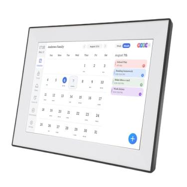 Imagem de Zopsc Calendário Digital Inteligente de 10,1 Polegadas, Display Eletrônico de Porta-retratos Com Sincronização WiFi, Planejador de Refeições, Gravação de Voz (US)