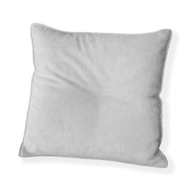 Imagem de Capa Para Almofada Quadrada Veludo 50x50cm - 7 Decor Prata