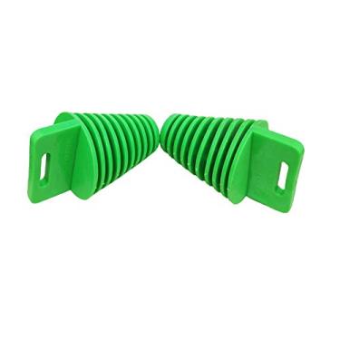Imagem de Plugue de limpeza silenciador de exaustão de tubo de cauda de silenciador adequado para a maioria das aplicações ATV QUAD de motocicleta (pacote com 2) verde