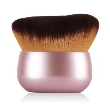 Imagem de Pincel de maquiagem corporal para autobronzeador, maquiagem de pernas e mistura de bronzeador, pincel Kabuki de cabeça larga de 75 mm oferece aplicação mais uniforme e bonita, protetor solar para