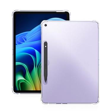 Imagem de Capa para Microsoft Surface Pro 2025 de 12 polegadas – Capa protetora de TPU transparente com airbag de quatro cantos, design à prova de choque, capa fina antiarranhões para tablet