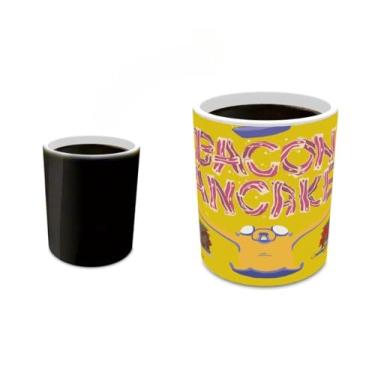Imagem de Morphing Mugs Adventure Time – Panqueca de bacon – Caneca sensível ao calor de 325 ml – Caneca de café e chá de cerâmica que muda de cor – Oficialmente licenciada pela Cartoon Network colecionável