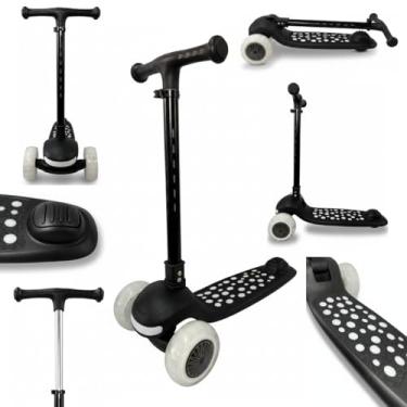 Imagem de Patinete Joy Infantil LED Brilhante Suporta 80kg com Musical via Bluetooth Altura Ajustável JYP