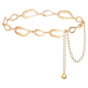 Imagem de Cinto de corrente para mulheres, corrente de cintura de metal, moda multicamadas, cintos para vestido jeans, roupa de concerto country