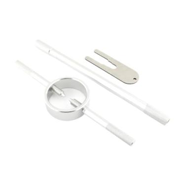 Imagem de Mqetly Kit de manutenção de molas, chave de pino radial, ferramenta de fixação da haste do cartucho para motocicletas, Prata