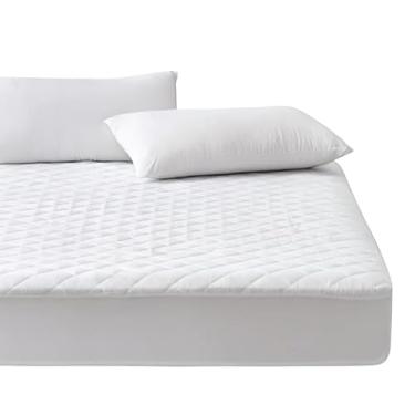 Imagem de Protetor Impermeável Matelado Para Colchão Premium Antialérgico Antiácaro Diversos Tamanhos(branco,Casal - 1,88x1,38x30cm)