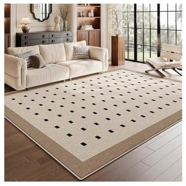 Imagem de SPXMQSS Tapetes de área para sala de estar, tapetes antiderrapantes e resistentes a manchas tapetes grandes macios laváveis para sala de estar, quarto, sala de jantar, escritório, G 200 x 300 cm