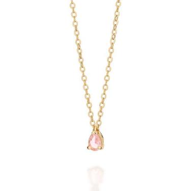 Imagem de Gargantilha Elo Cadeado Ana Hickamnn Rommanel 532646 Cor:Dourado, Dour