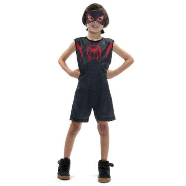 Imagem de Fantasia Infantil Homem-Aranha Preto - Com Máscara - Abrakadabra, Pret
