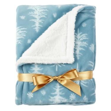 Imagem de Cobertor de lã de ovelha de Natal - Cobertor de lã de ovelha reversível - Manta dupla face super macia para cama, sofá, sofá - grosso, aconchegante e felpudo - Roupa de cama de inverno de Natal