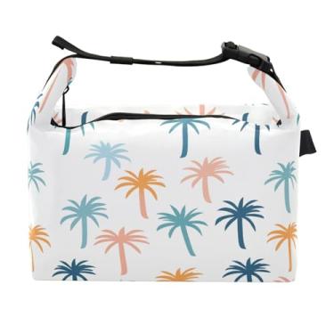 Imagem de STAYTOP Lancheira de coqueiro com fivela de alça, lancheira isolada para meninos e meninas, lancheira térmica para trabalho escolar