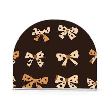 Imagem de STAYTOP Porta-guardanapos, lindos porta-guardanapos de gravata borboleta para mesas cozinha restaurante decoração de casa, suporte decorativo moderno para guardanapos de coquetel de papel de jantar